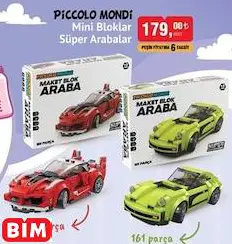 MİNİ BLOKLAR SÜPER ARABALAR OYUNCAK